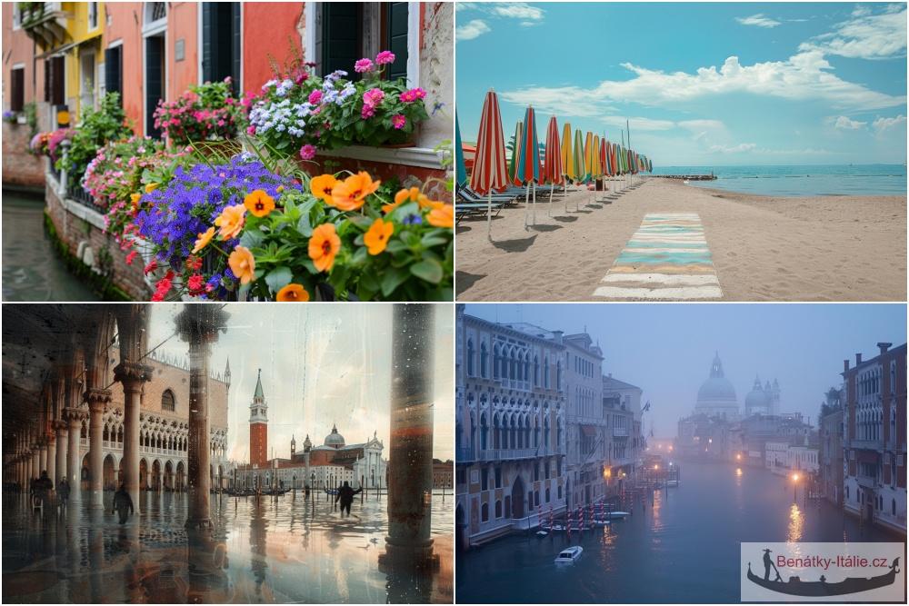 Počasí Benátky v ročních obdobích